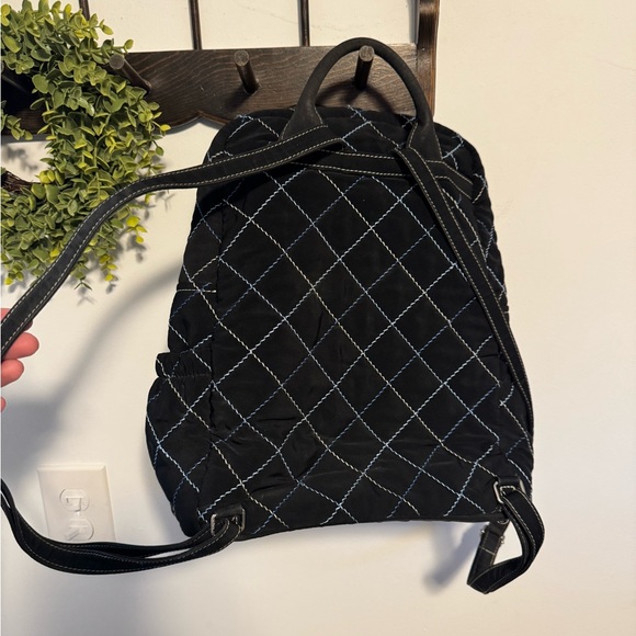 Vera Bradley Black Quilted Backpack - Picture 2 of 12